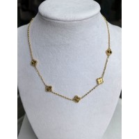 Колье Клевер Желтый Желтый 9 мм